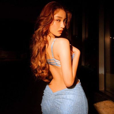 เซ็กซี่ หุ้มอกขนลมน้องสาวราชวงศ์ เสื้อผูกลมผ้าผูกสีสัตว์